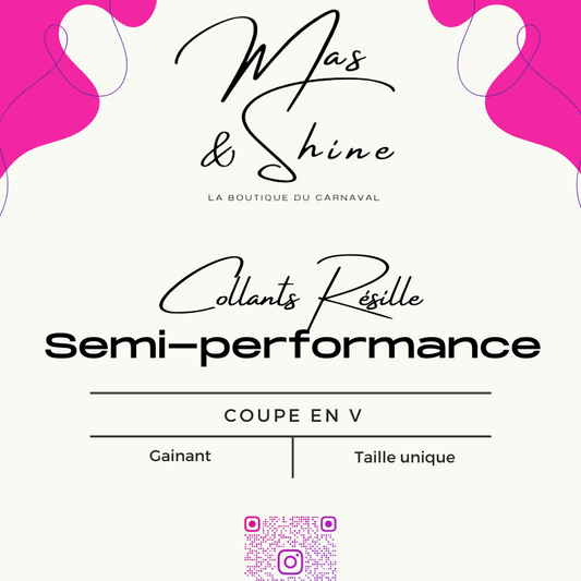 Résille semi-performance (coupé en V devant)