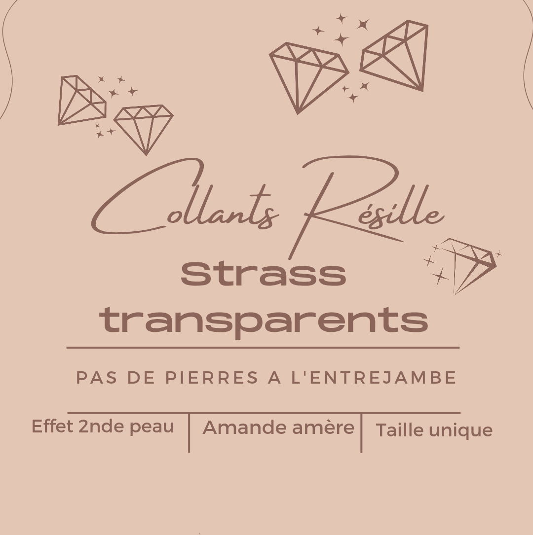 Résille couleurs peaux à strass