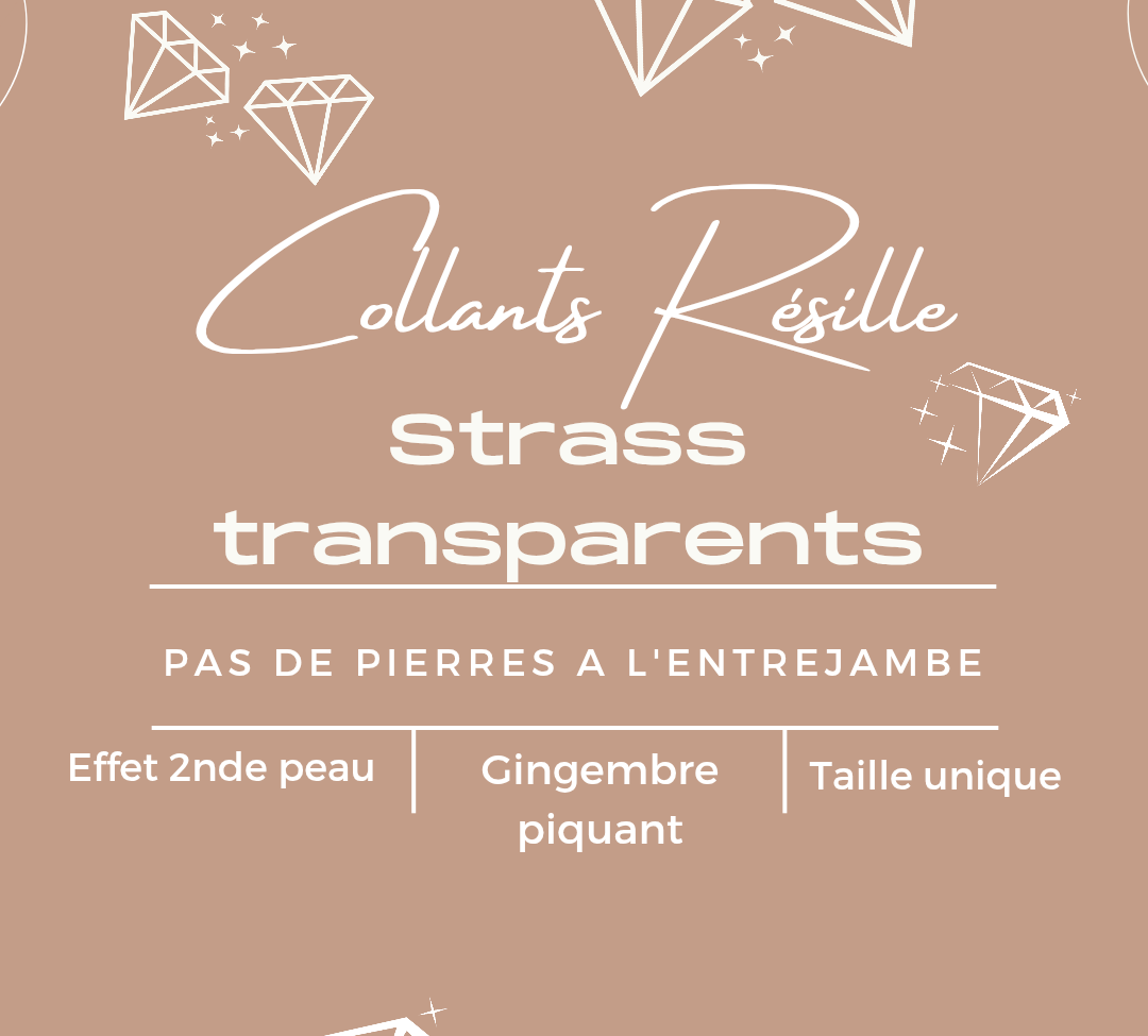 Résille couleurs peaux à strass