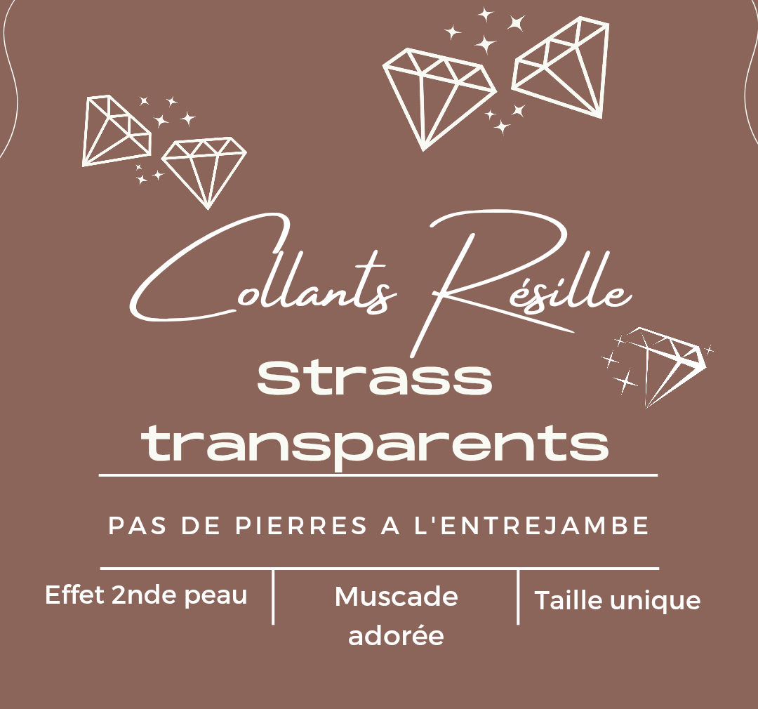 Résille couleurs peaux à strass